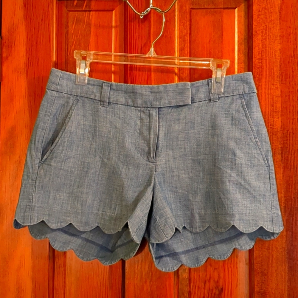 J. Crew denim tulip shorts!